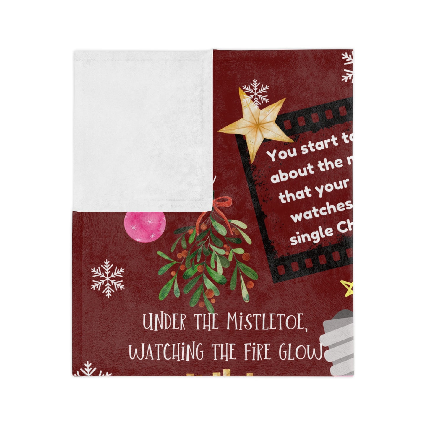 Merry Swiftmas - Swiftie Christmas Lyrics Collage - Velveteen Microfiber Blanket