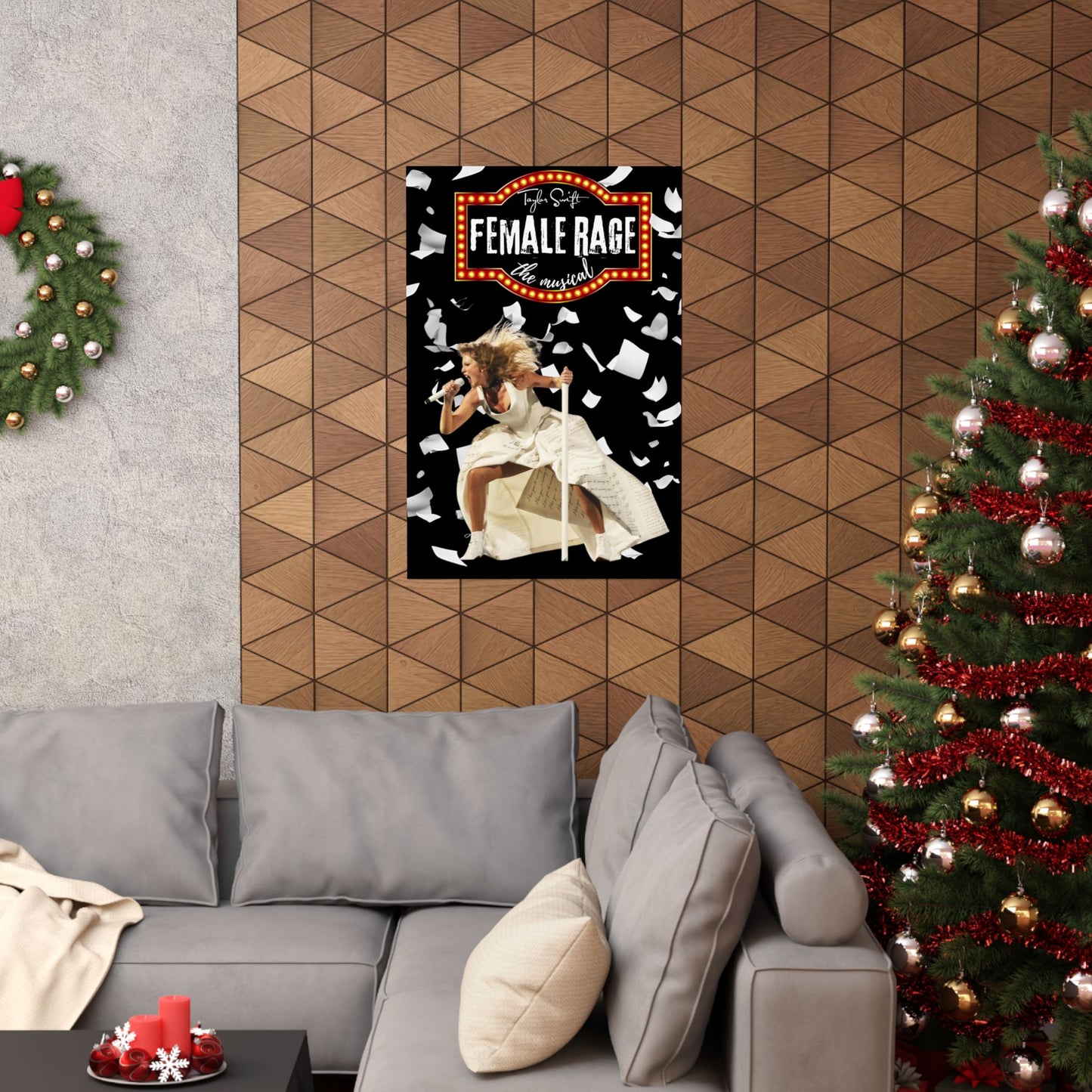 Female Rage - Marque Lights - Matte Vertical Posters