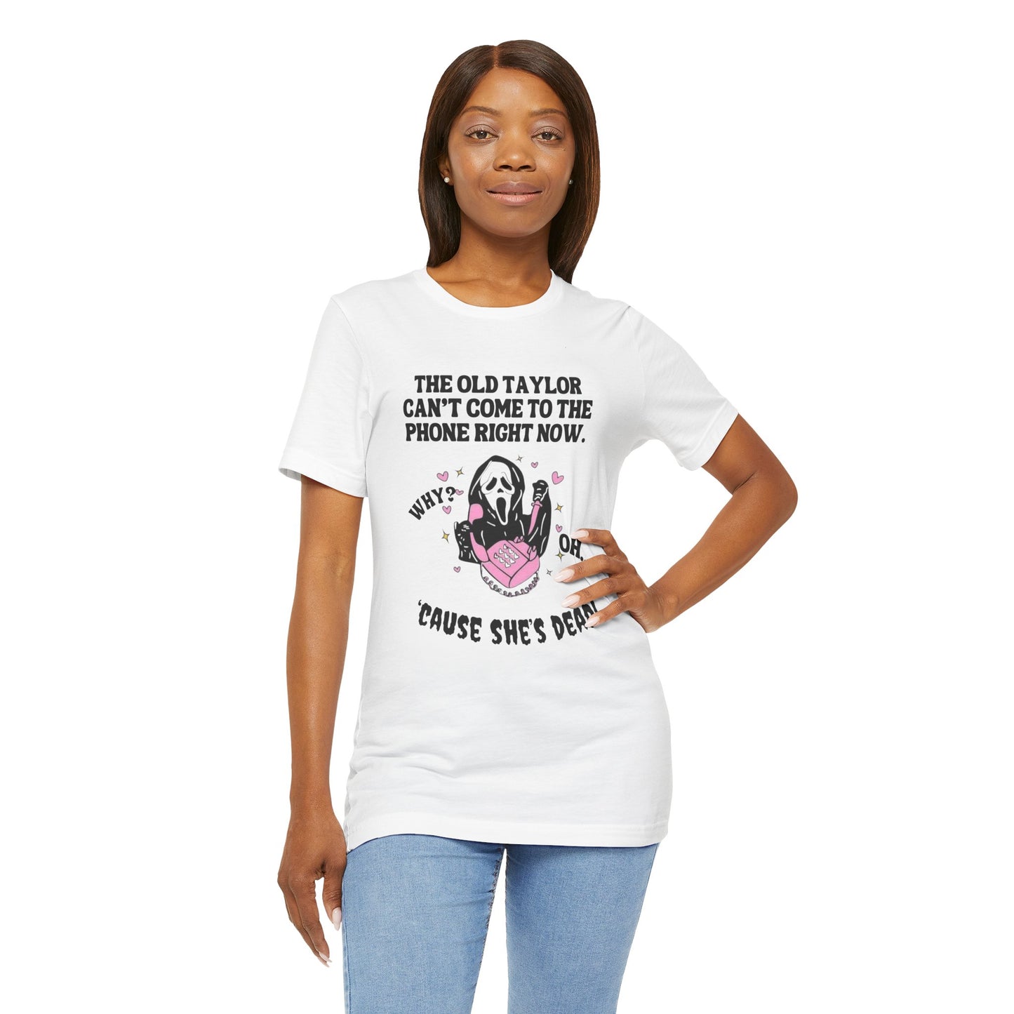 Swiftie Halloween Ghost Face - Unisex Jersey Short Sleeve Tee
