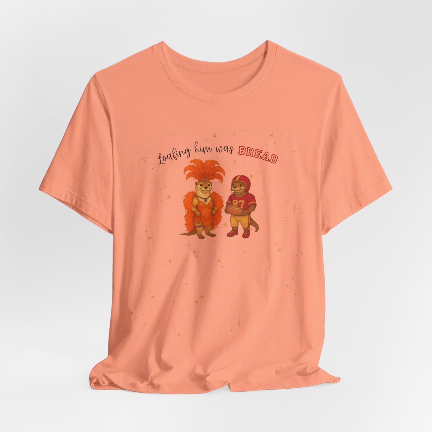 Loafing him was Bread Otters Tee, Quirky T-Shirt, Perfect for Music Lovers, Animal Lovers Gift, Casual Wear, Summer Fun