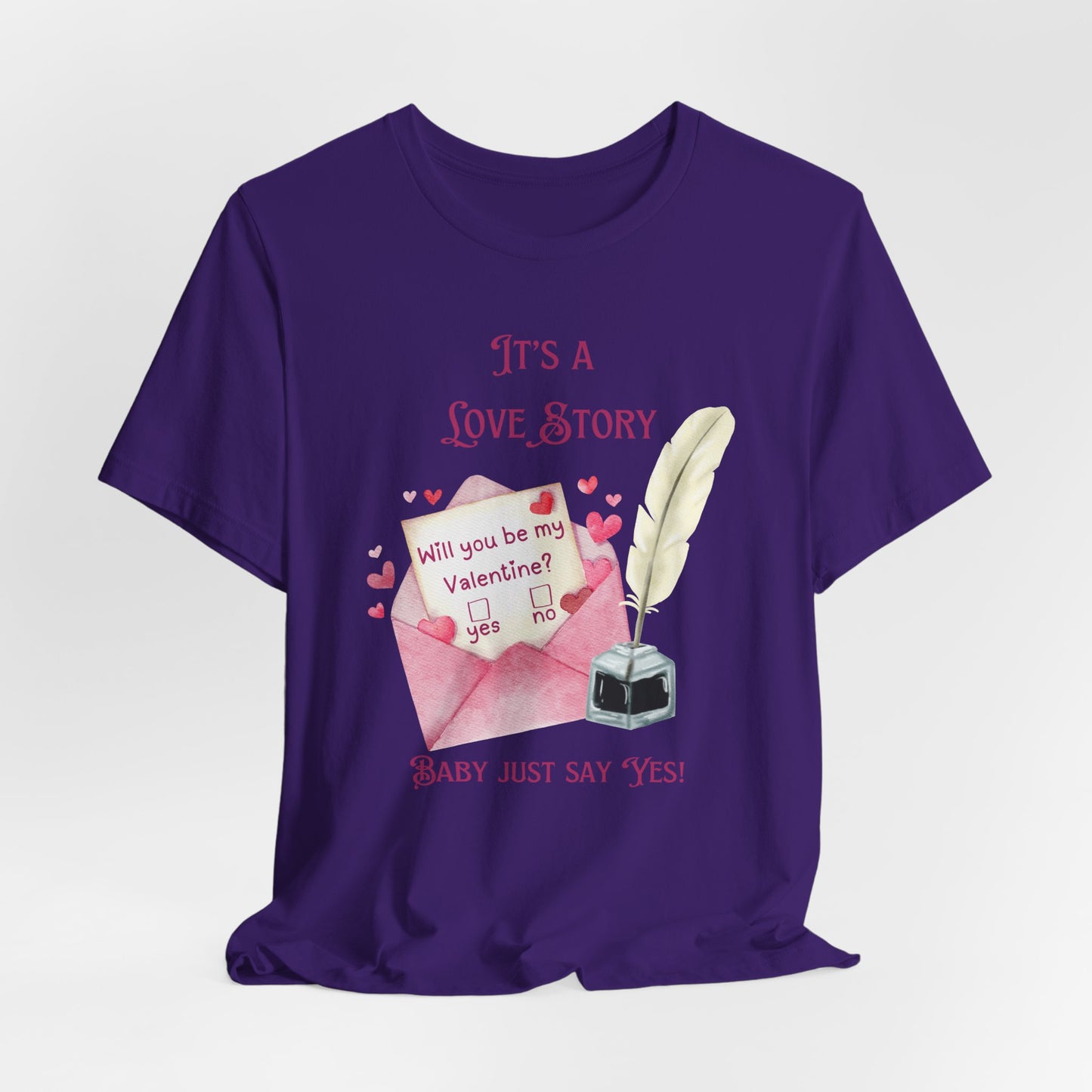 Love Story Valentine - Unisex Jersey Short Sleeve Tee