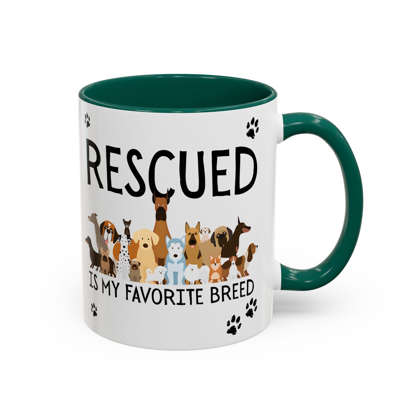 Colorful Dog Rescue Mugs - Perfect for Pet Lovers, Gift for Animal Advocates, 11oz