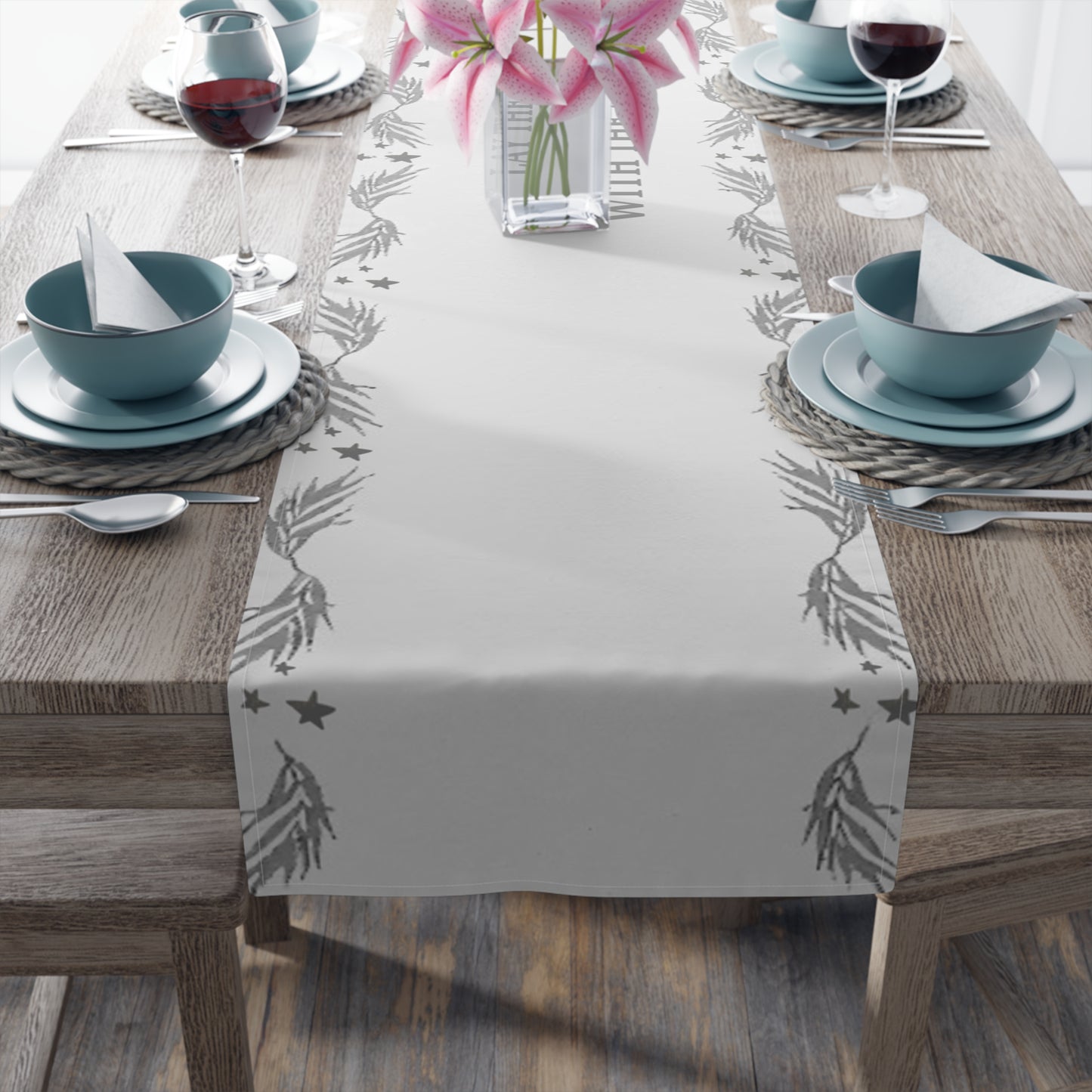 Grey Version of the Fancy Shit Table Runner