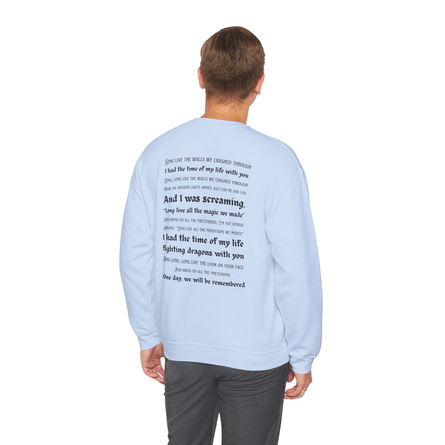 Custom Dates and Surprise Songs - Stage Flowers - Long Live - Unisex Heavy Blend™ Crewneck Sweatshirt