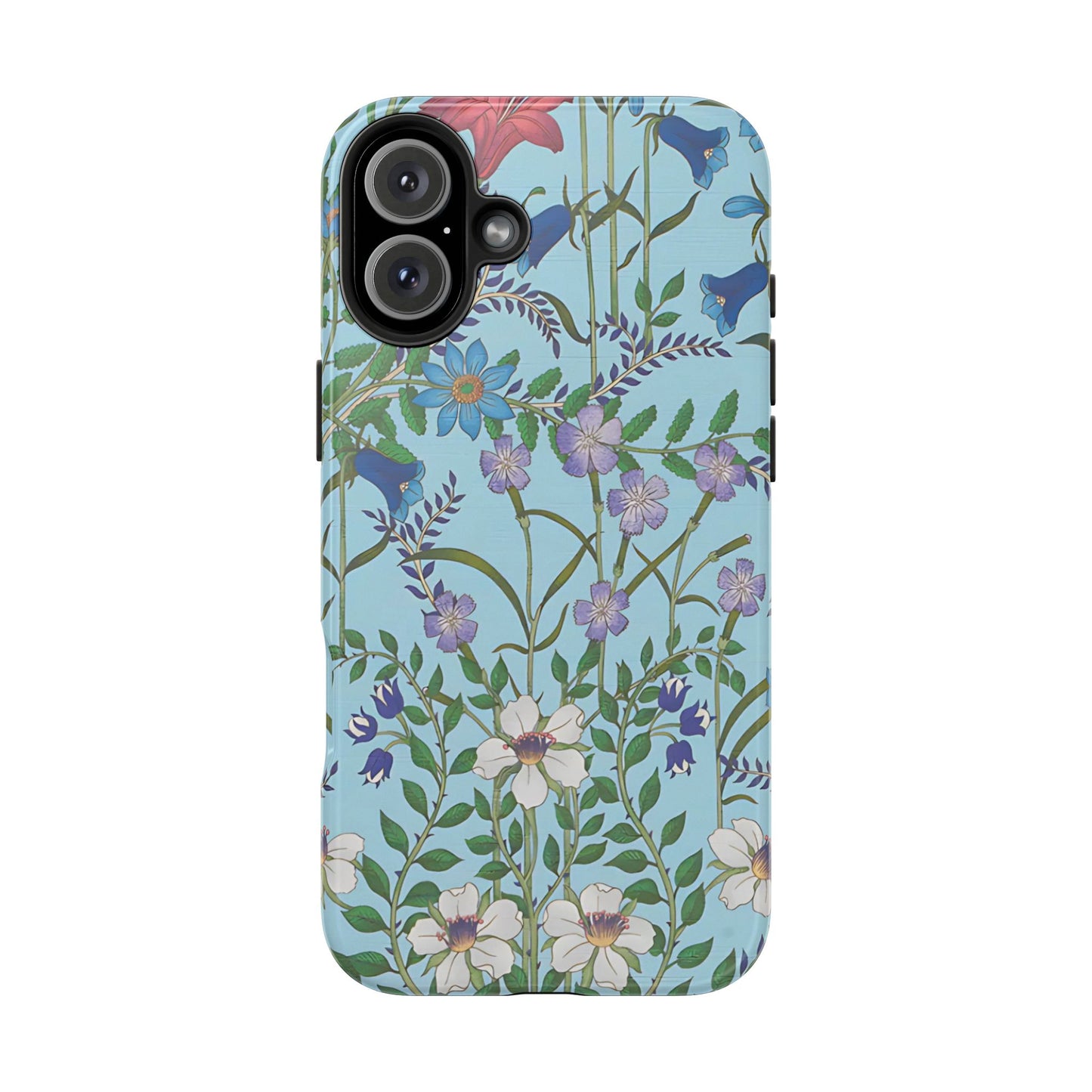 Vibrant Floral Tough Phone Case "Flora Blue"- Durable Protection for Your Device