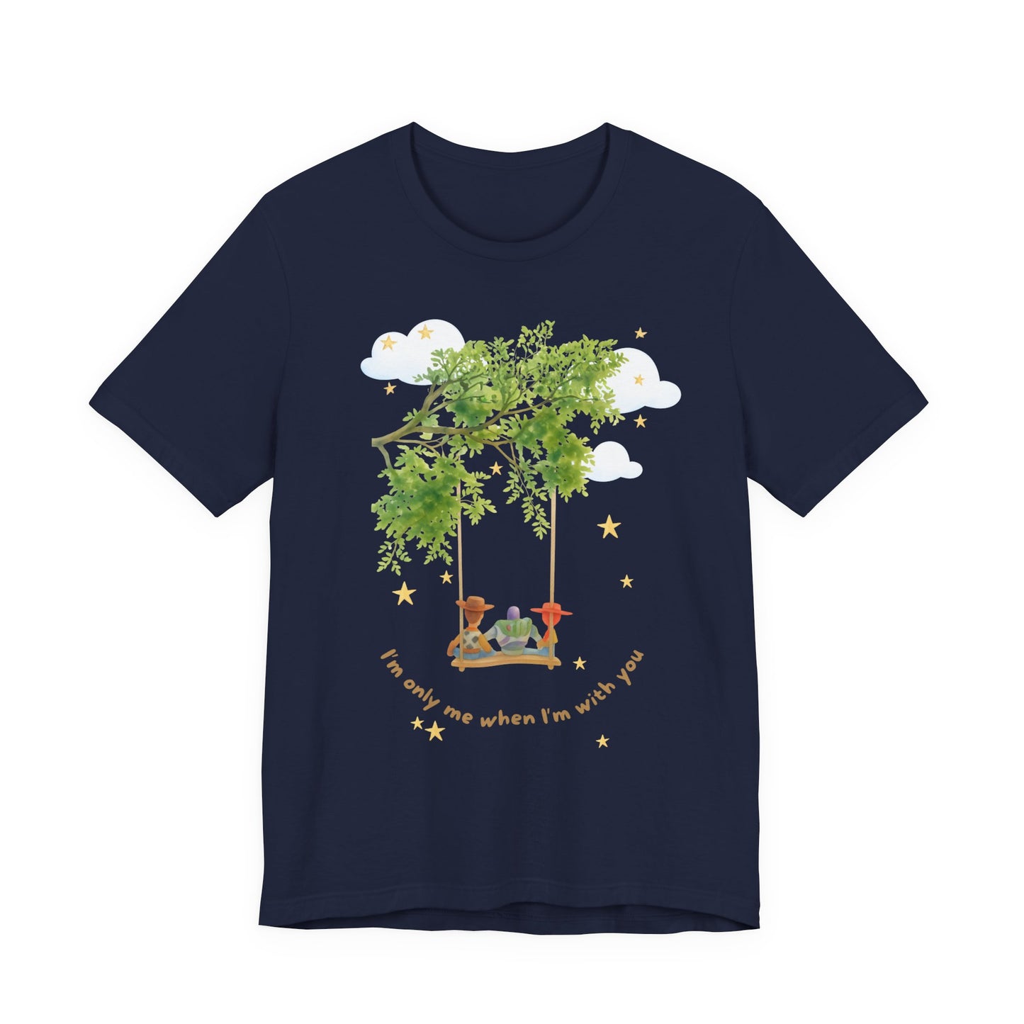 Tree Swing Cute Illustration Tee — I'm only me when I'm with you