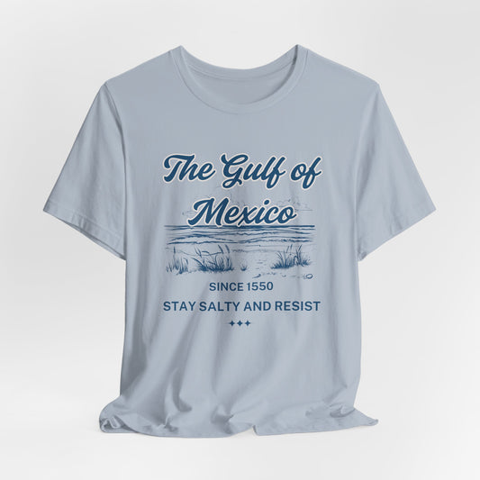 Gulf of Mexico Stay Salty Tee, Unisex Short Sleeve Shirt, Beach Vibes T-Shirt, Vacation Apparel, Gift for Coastal Lovers
