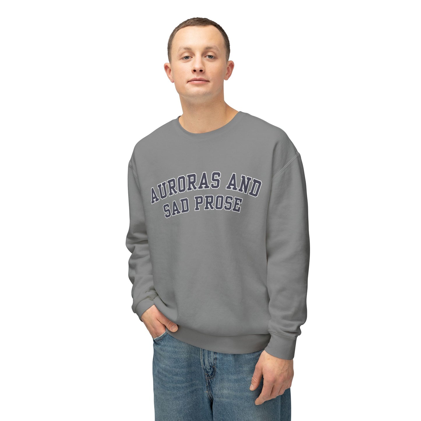 Auroras and Sad Prose - Comfort Colors Unisex Lightweight Crewneck Sweatshirt