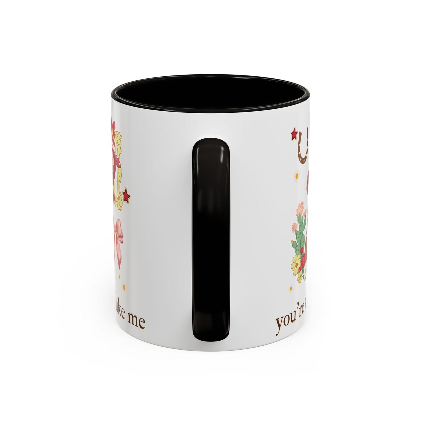 Cowgirl Cowboy Mug – "You're a Cowboy Like Me" Colorful 11oz Ceramic Coffee Cup