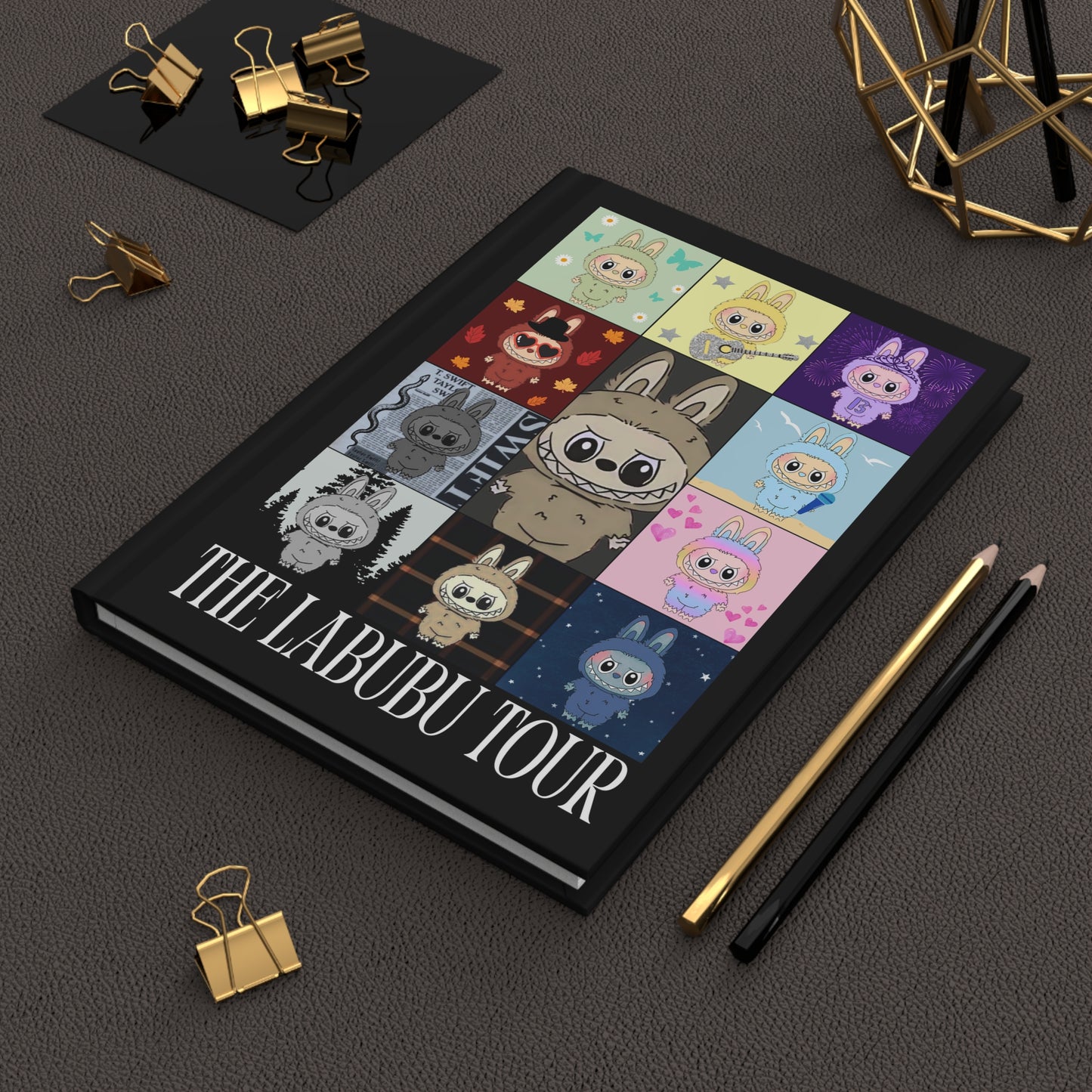 Cute Character Era Hardcover Journal for Creatives, Gift for Kids & Teens, Sketchbook, Writing Diary, Travel Journal