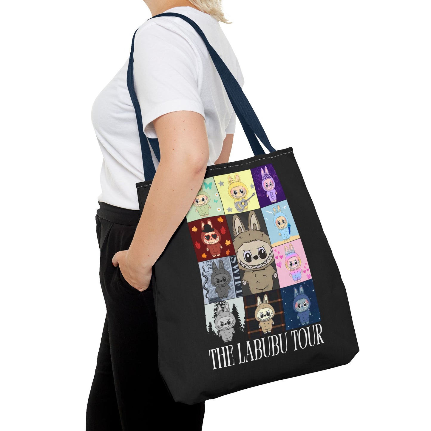 Cute Character Tour Tote Bag | Swiftie Gift | Cartoon Style, Anime Accessories, Gift for Kids, Everyday Use, Eco-Friendly Shopping