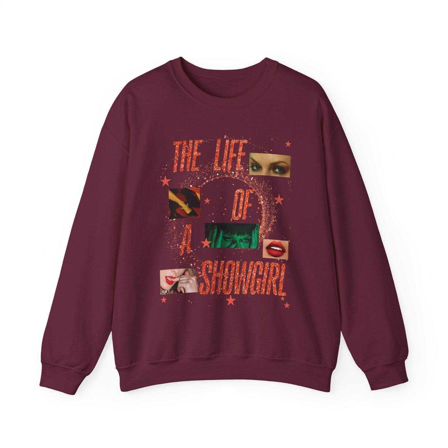 Showgirl Life Collage Sweatshirt | Cozy Unisex Crewneck, Perfect Gift for Performers, Birthday, Dance Lovers, Fashion Statement