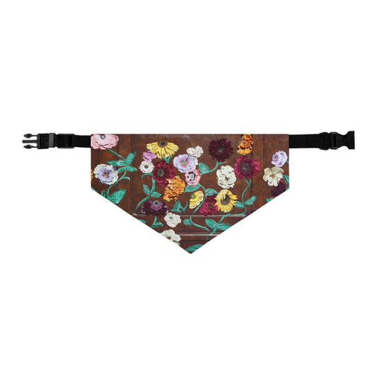 Surprise Song Floral Piano  - Pet Bandana Collar