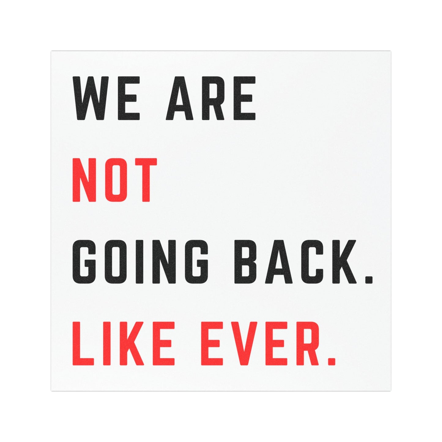 Swifties for Harris - We are Not Going Back - Car Magnet