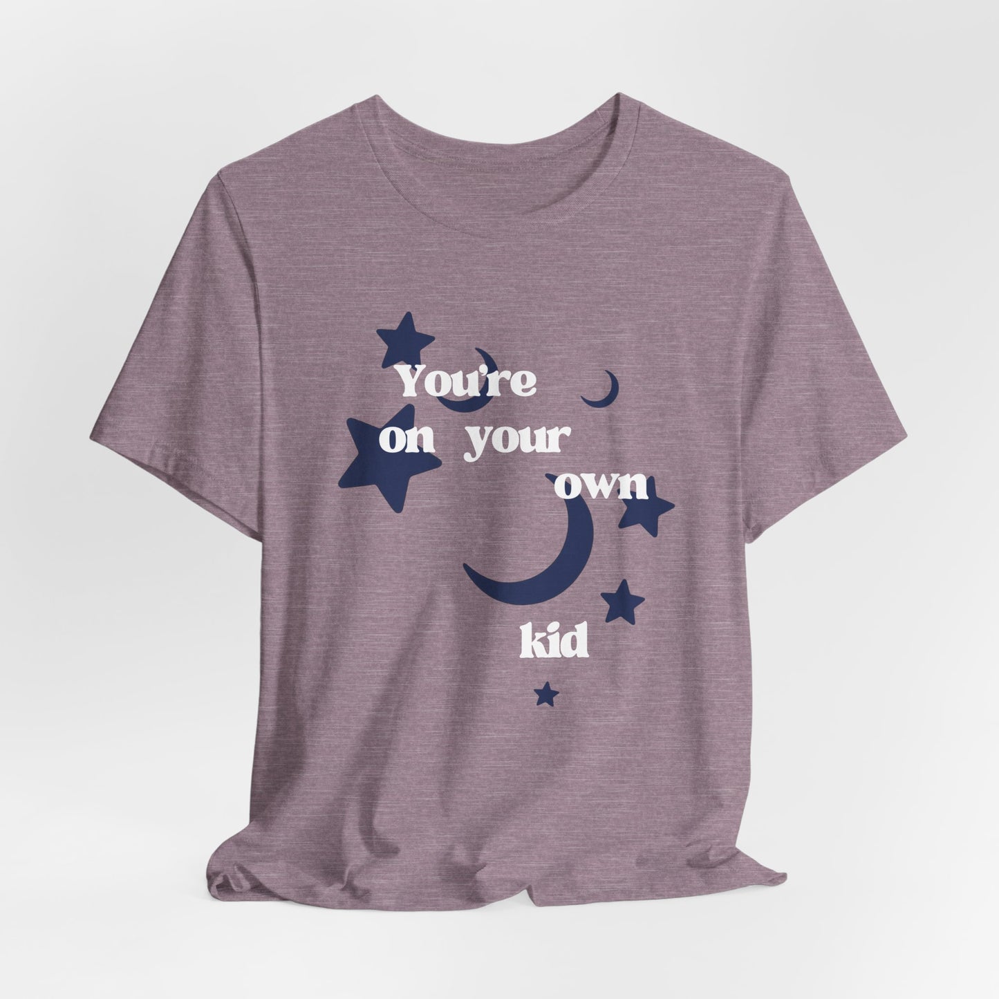 You're On Your Own Kid T-Shirt — Vintage Moon & Stars Graphic Tee