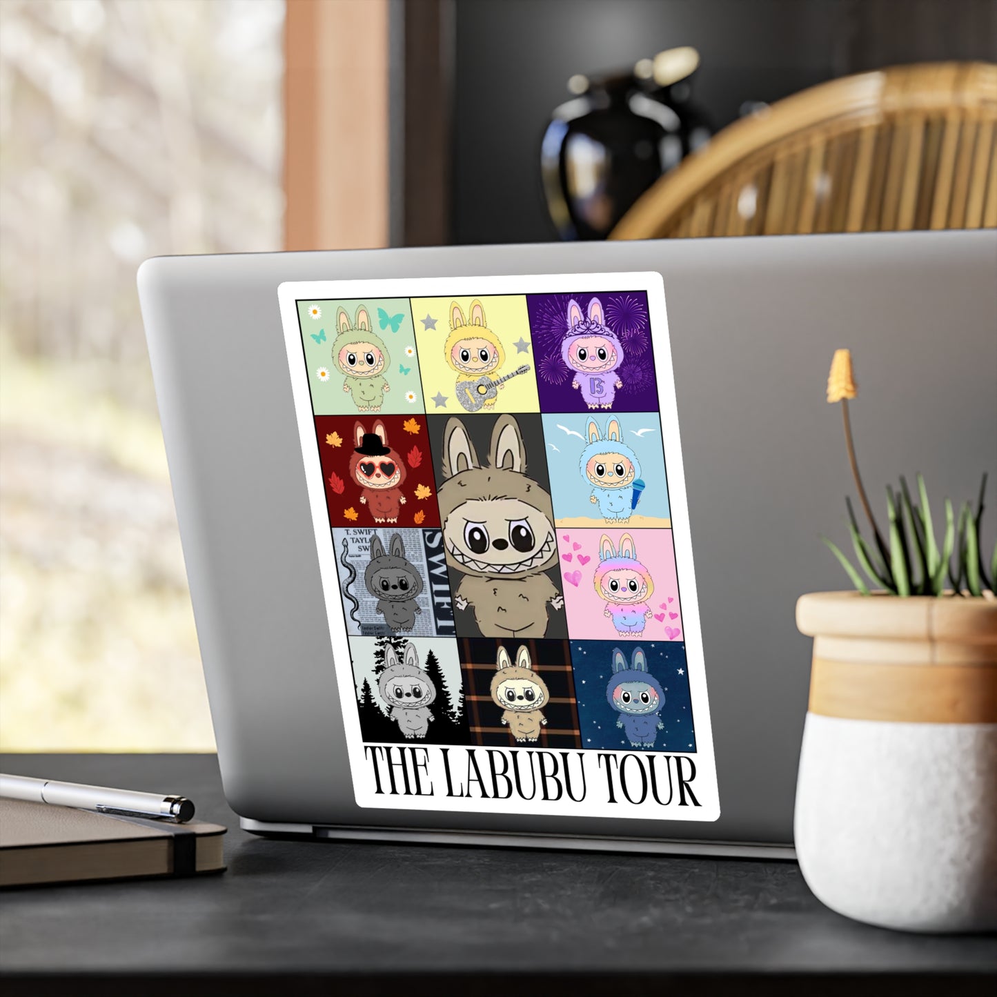 Character Tour Vinyl Sticker, Cute Art Stickers for Laptops, Water Bottles, Dorm Decor, Swiftie Sticker