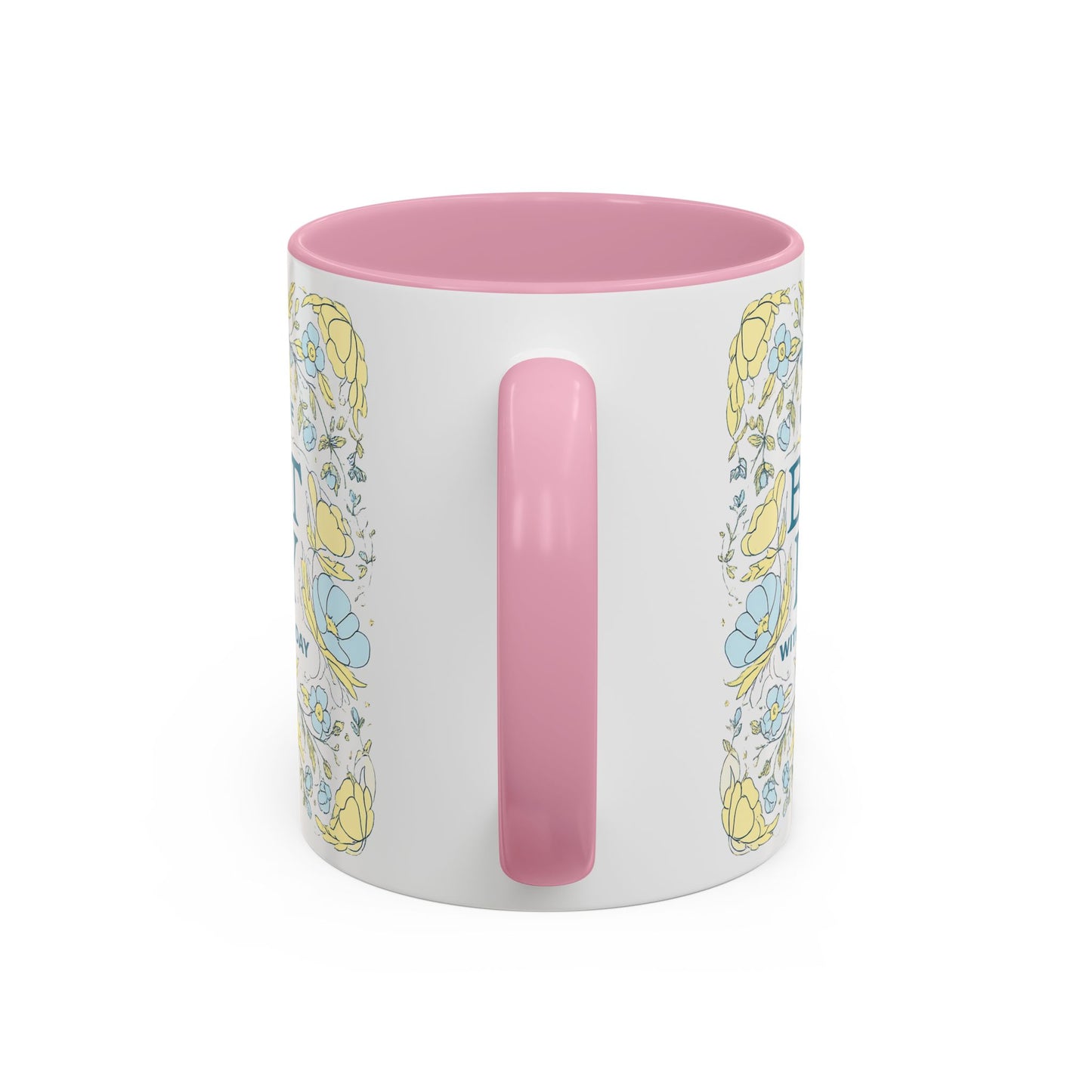 Best Day Floral Ceramic Mug — "I Had the Best Day With You Today" (11oz)