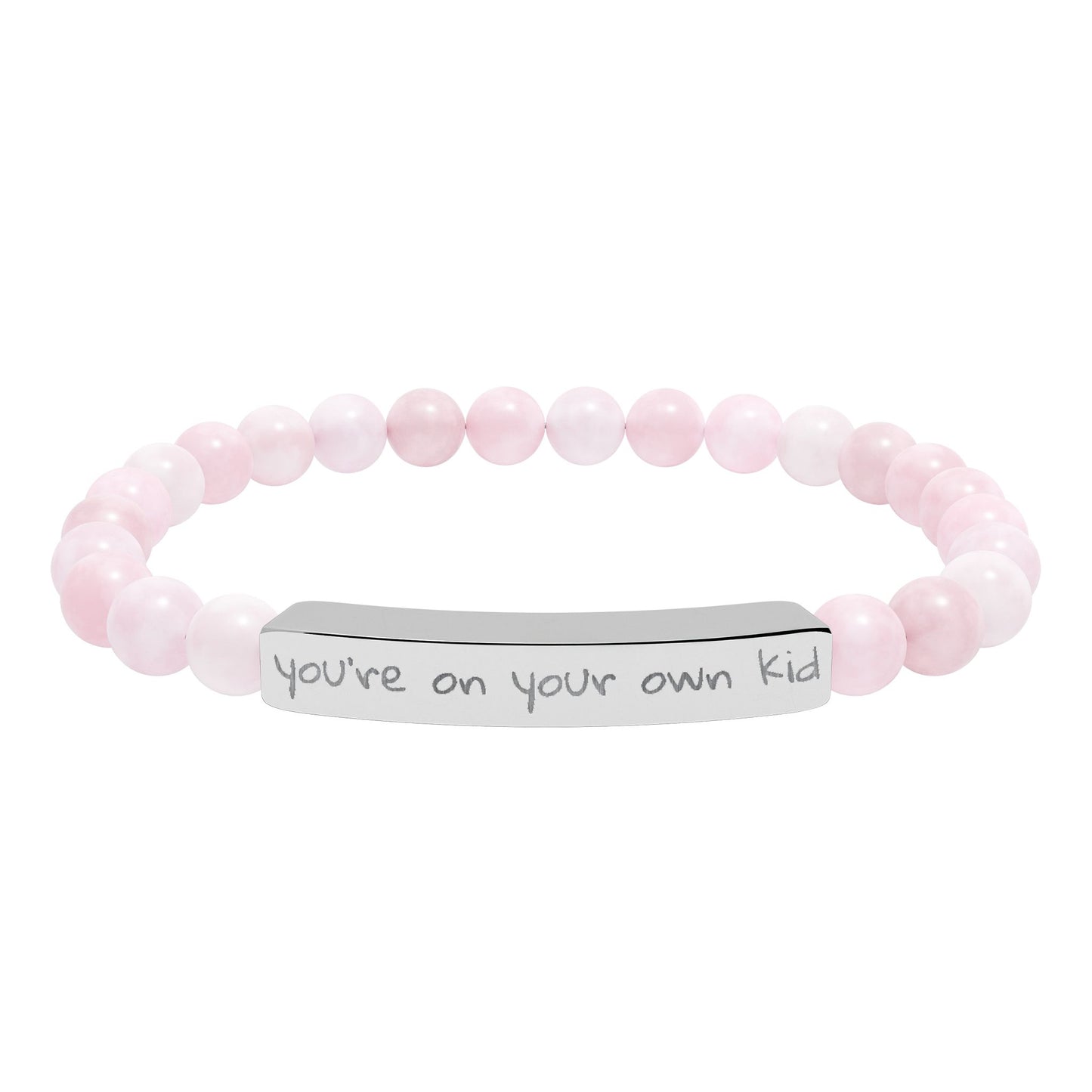 Engraved Natural Stone Bar Bracelet – YOYOK