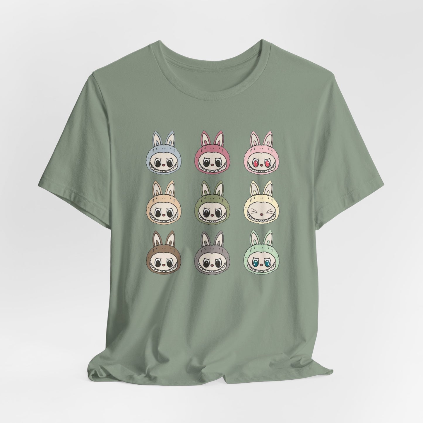 Character Faces Unisex Bella Canvas Tee, Graphic T-Shirt, Spring Fashion, Gift for Animal Lovers, Casual Wear