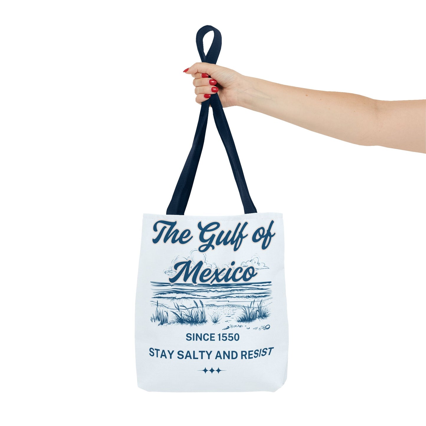 Beach-Themed Tote Bag, Gulf of Mexico Design, Nautical Carryall, Summer Essential, Gift for Beach Lovers, Eco-Friendly Bag