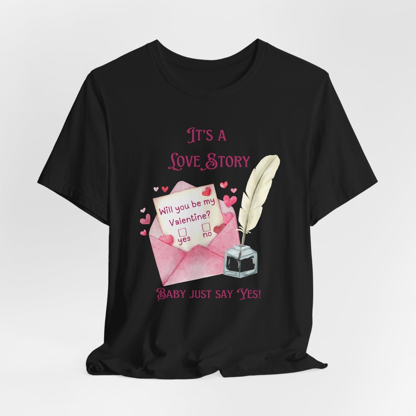 Love Story Valentine - Unisex Jersey Short Sleeve Tee