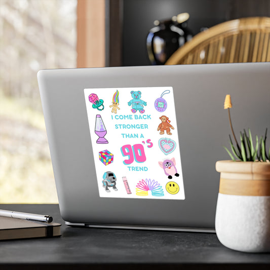 I come back stronger than a 90s trend - Swiftie - Willow - water resistant vinyl sticker
