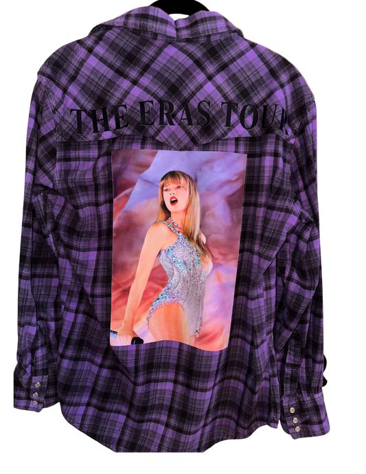 ERAS Swiftie Upcycled Flannel Shirts