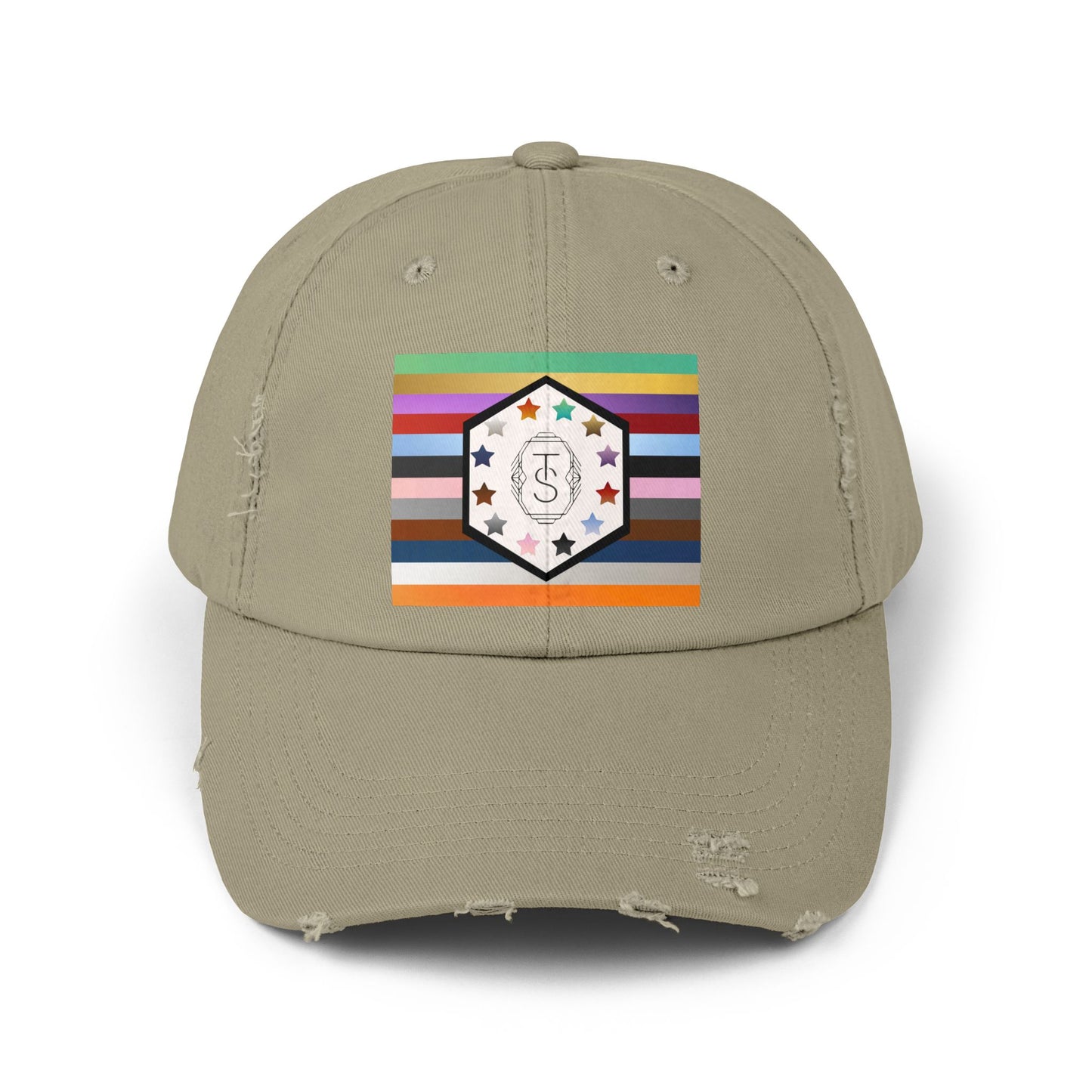 TAY-pendence Day - Stylish Unisex Distressed Cap with Colorful Hexagon Design, Casual Hat for Everyday Wear, Gift for Trendsetters, Summer Accessory, Fit [...]