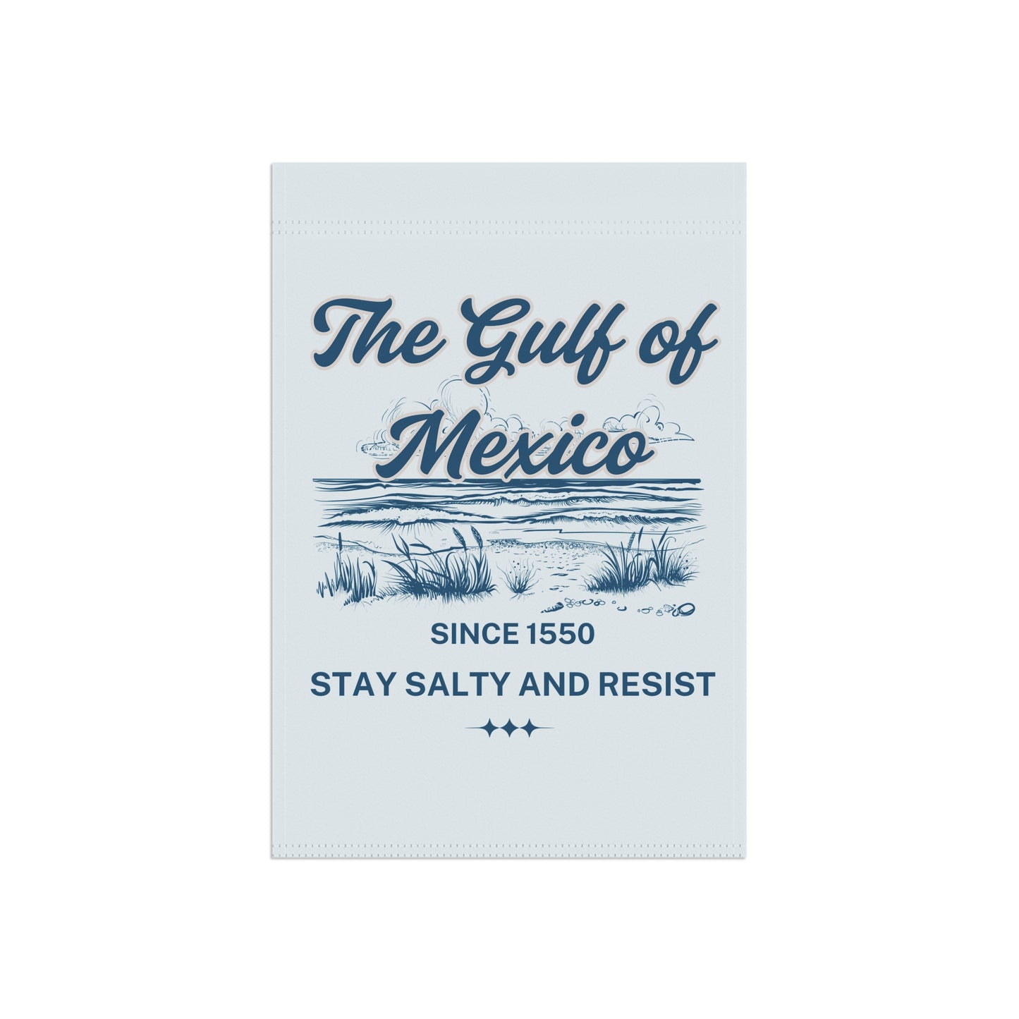 The Gulf of Mexico Garden Banner, Coastal Decor, Beach House Sign, Nautical Flag, Outdoor Patio Art, Summer Welcome Flag