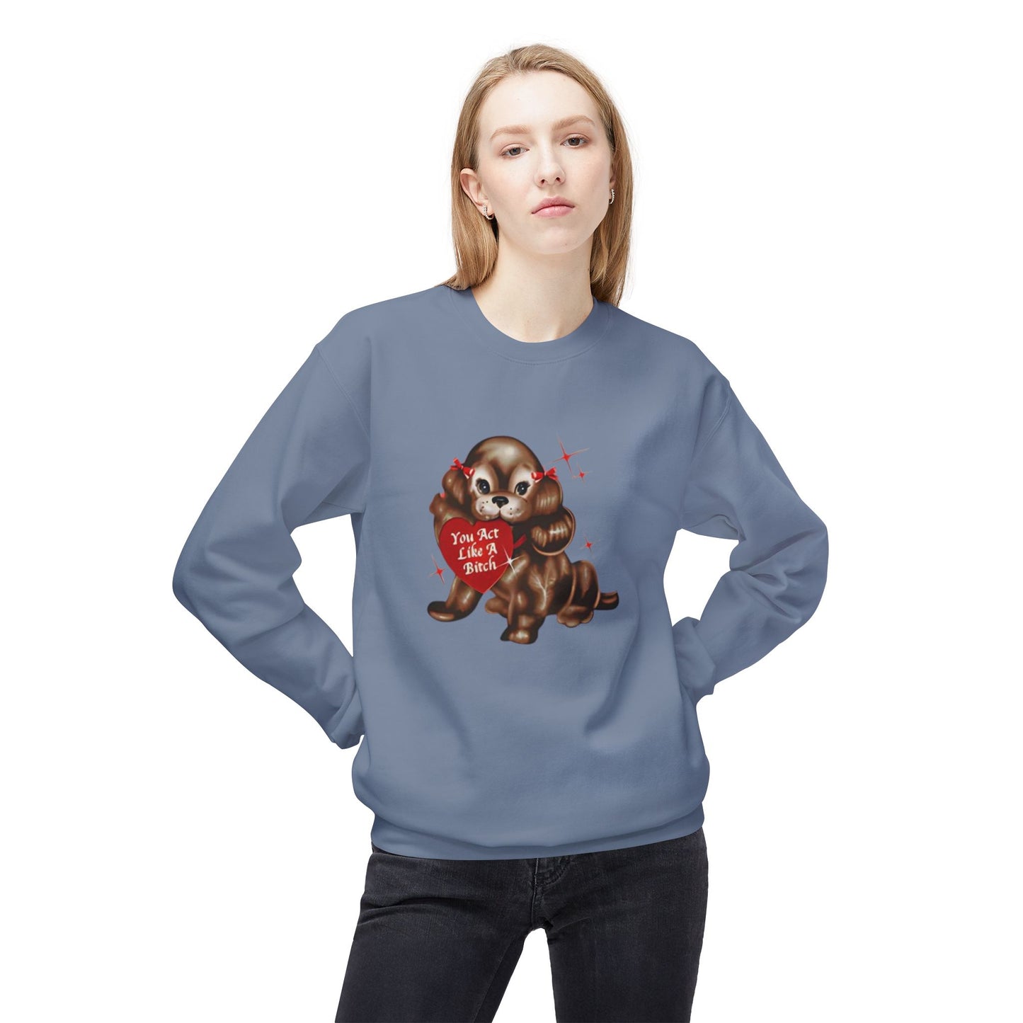 like a bitch sabrina - short n' sweet - Unisex Midweight Softstyle Fleece Crewneck Sweatshirt