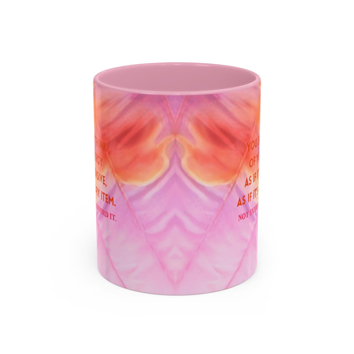 Colorful Luxury Energy Inspirational Mug, Motivational Coffee Cup, Unique Gift, Office Decor, Self-Care Reminder