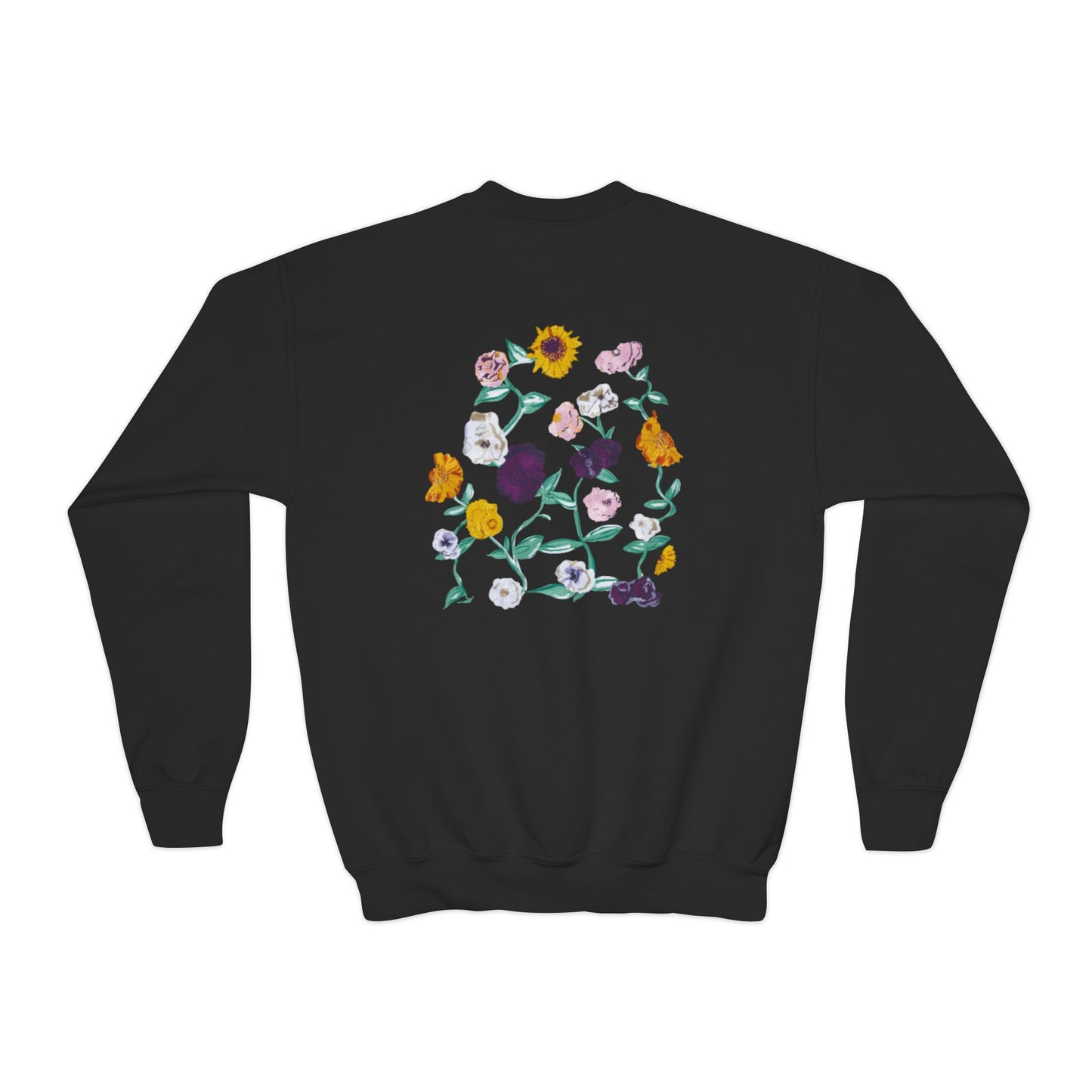 Surprise Song Piano Flowers - Youth Crewneck Sweatshirt