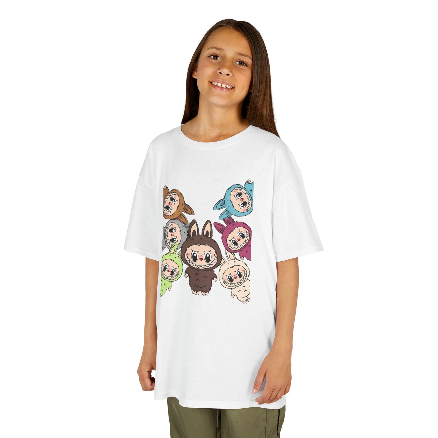 KIDS Adorable Labubu Tee, Fun Graphic Shirt for Boys & Girls, Perfect for Playdates, Birthdays, Family Events, Gifts