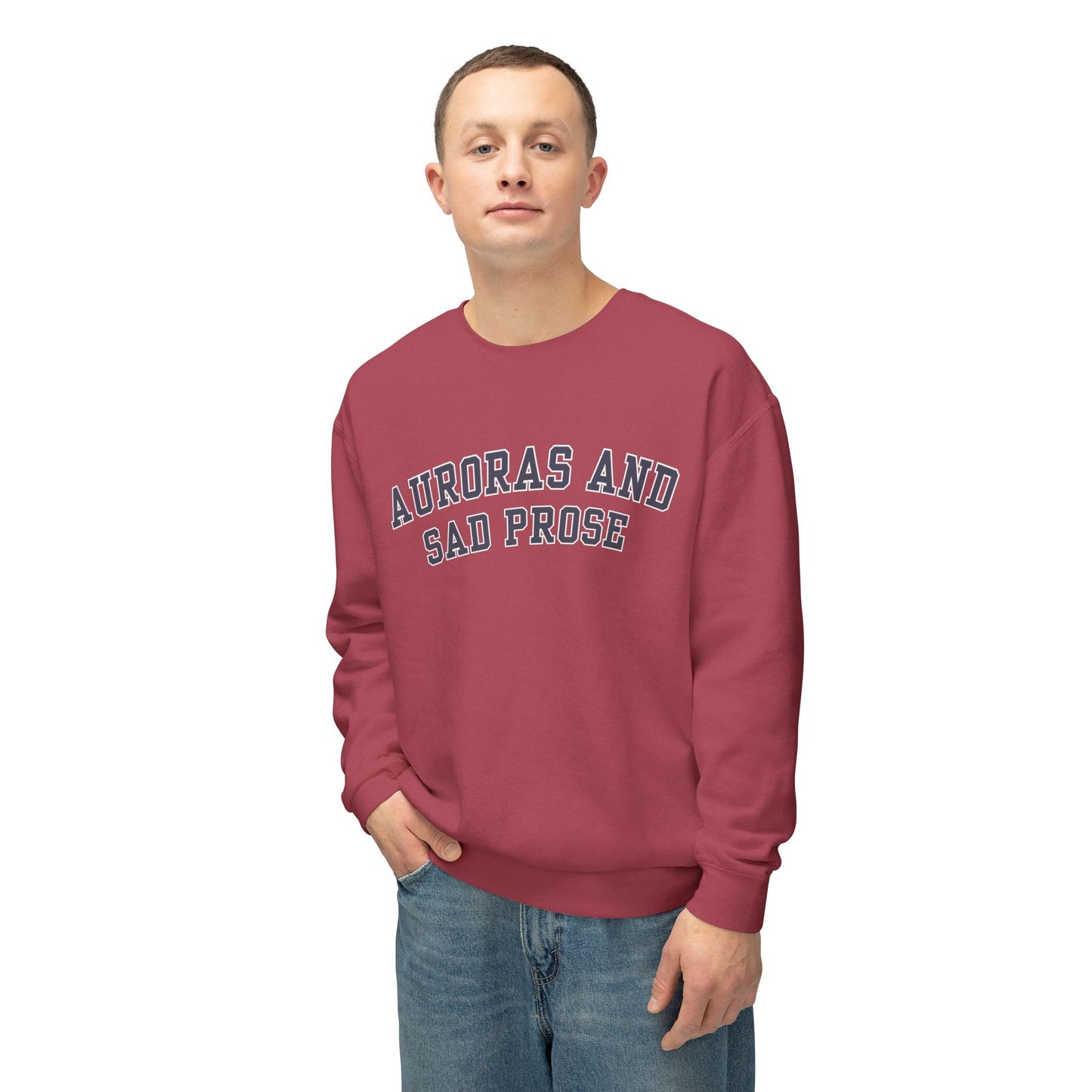 Auroras and Sad Prose - Comfort Colors Unisex Lightweight Crewneck Sweatshirt