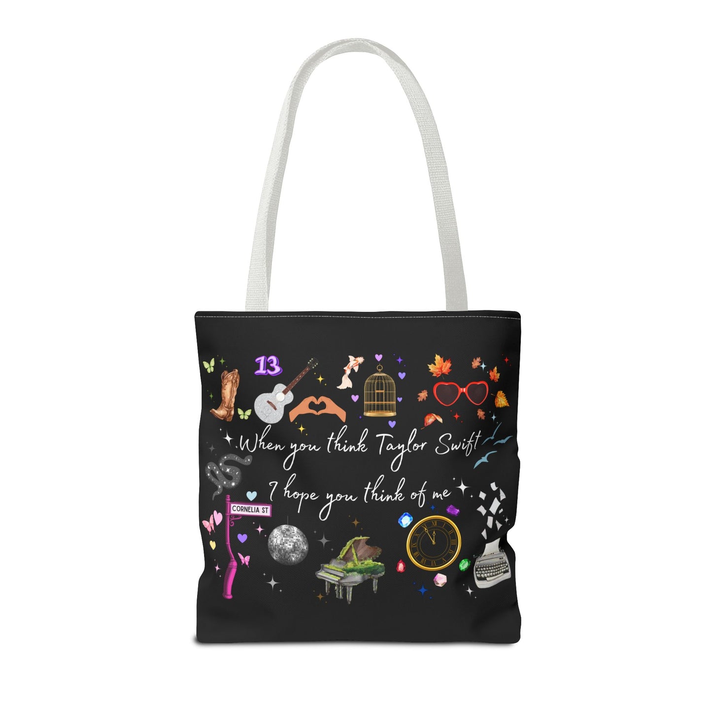 I hope you think of me Tote Bag, Music Lover Gift, Stylish Reusable Bag, Concert Accessory, Fan Merchandise