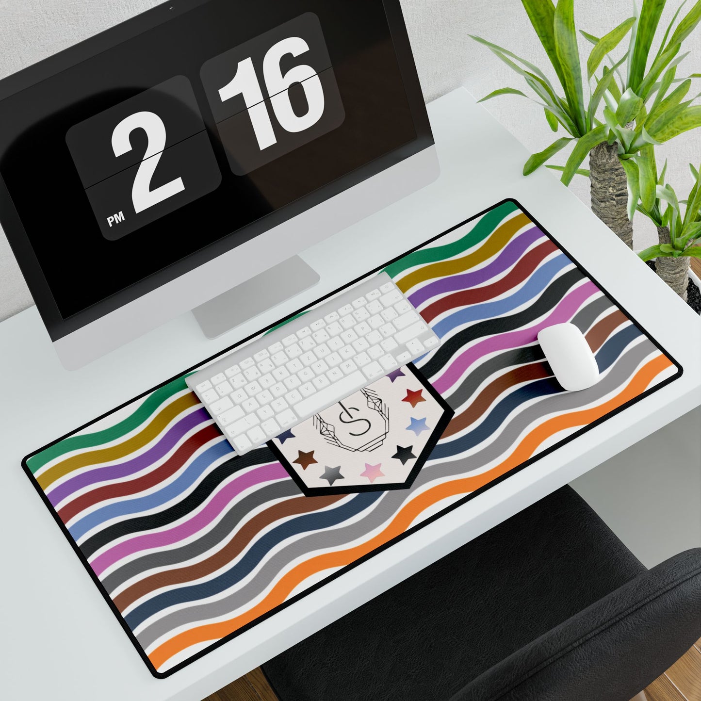 Taypendence Day Wave Desk Mat - Stylish & Functional Office Accessory