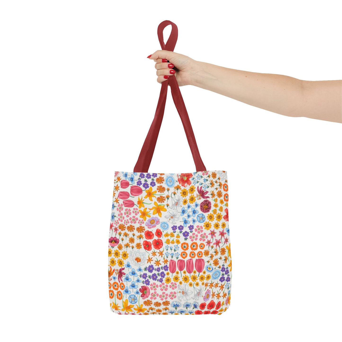 Colorful Floral Tote Bag for Everyday Use "Flora" Design!