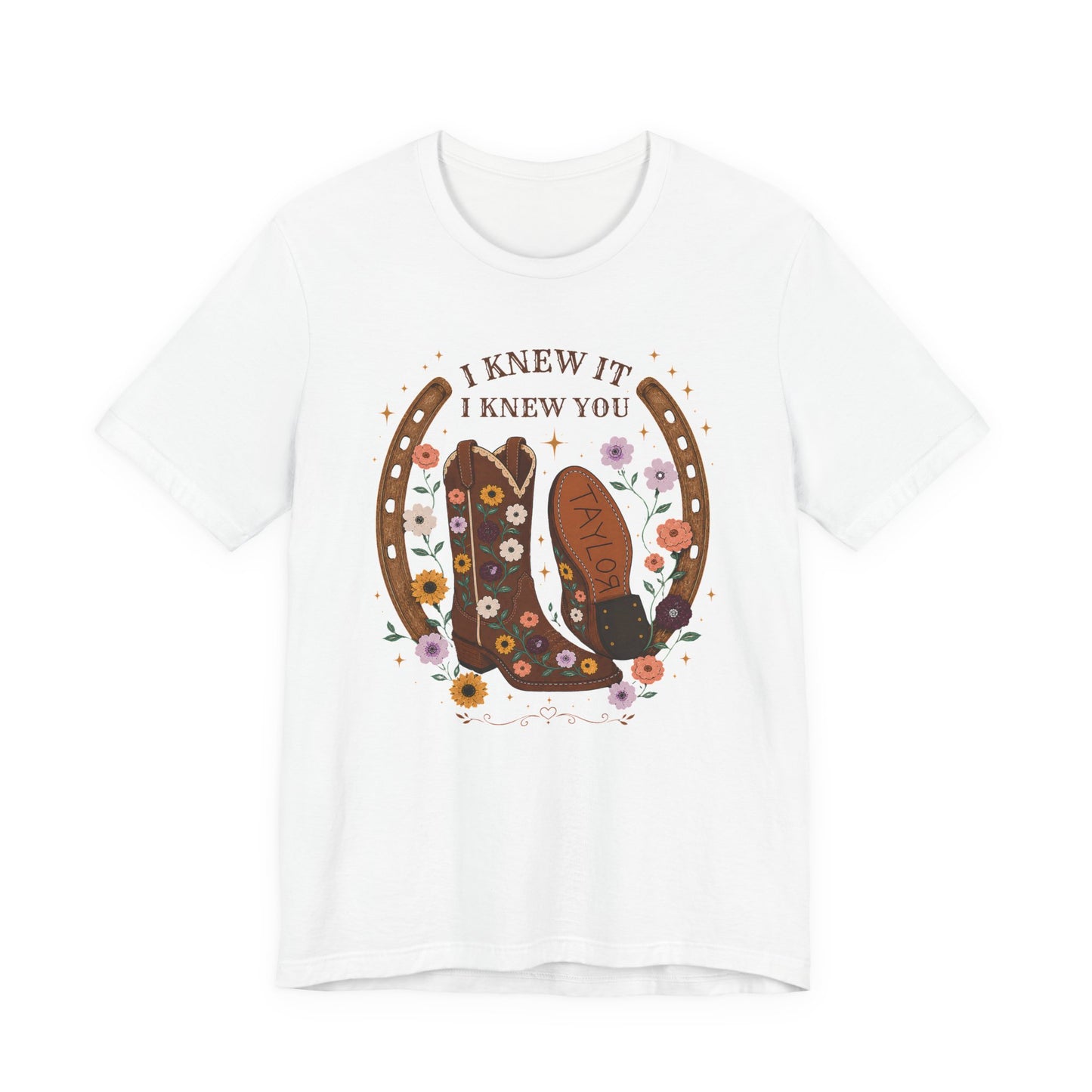 I Knew It I Knew You Cowboy Boots Tee