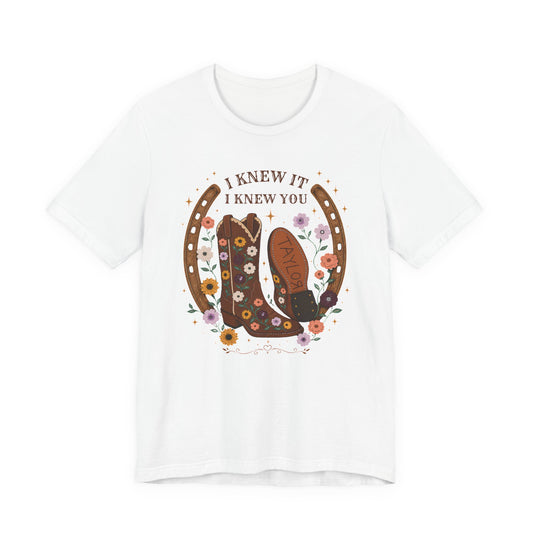 I Knew It I Knew You Cowboy Boots Tee