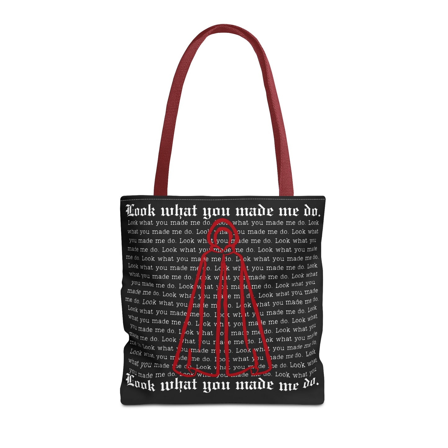 Stylish Tote Bag with 'Look What You Made Me Do' Handmaid's Design | Reusable Shopping Bag, Gift for Music Lovers, Casual Bag, Trendy Accessory