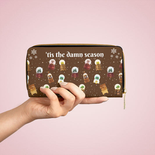 tis the damn season - snowglobes - Swiftie - Zipper Wallet