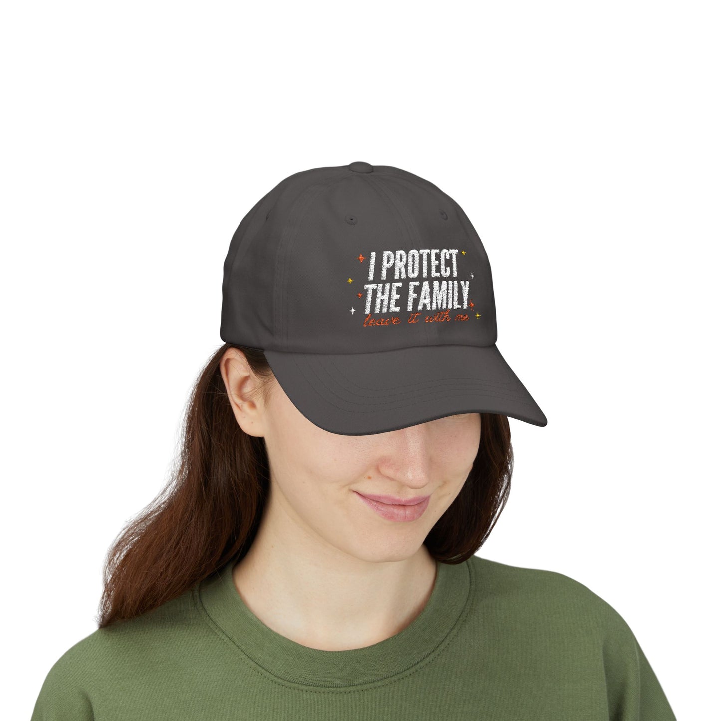 Embroidered Dad Cap: 'I Protect The Family' | Fun Gift, Casual Accessory, Everyday Wear