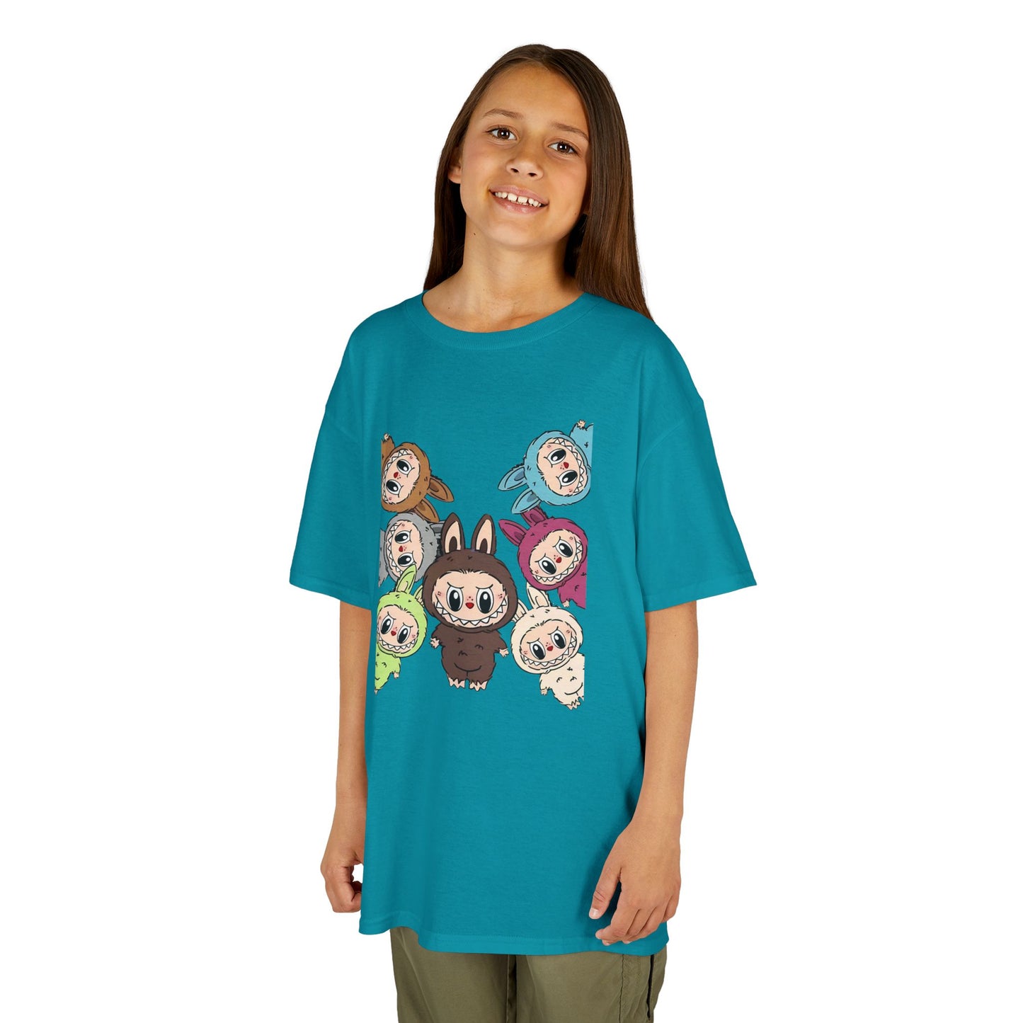 KIDS Adorable Labubu Tee, Fun Graphic Shirt for Boys & Girls, Perfect for Playdates, Birthdays, Family Events, Gifts