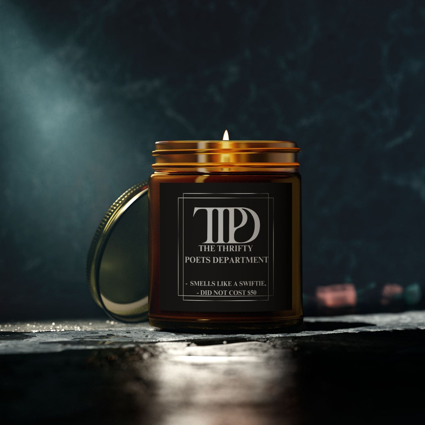 The Thrifty Poets Department Candle, "Smells like a Swiftie, Did not cost $50"  (9oz)