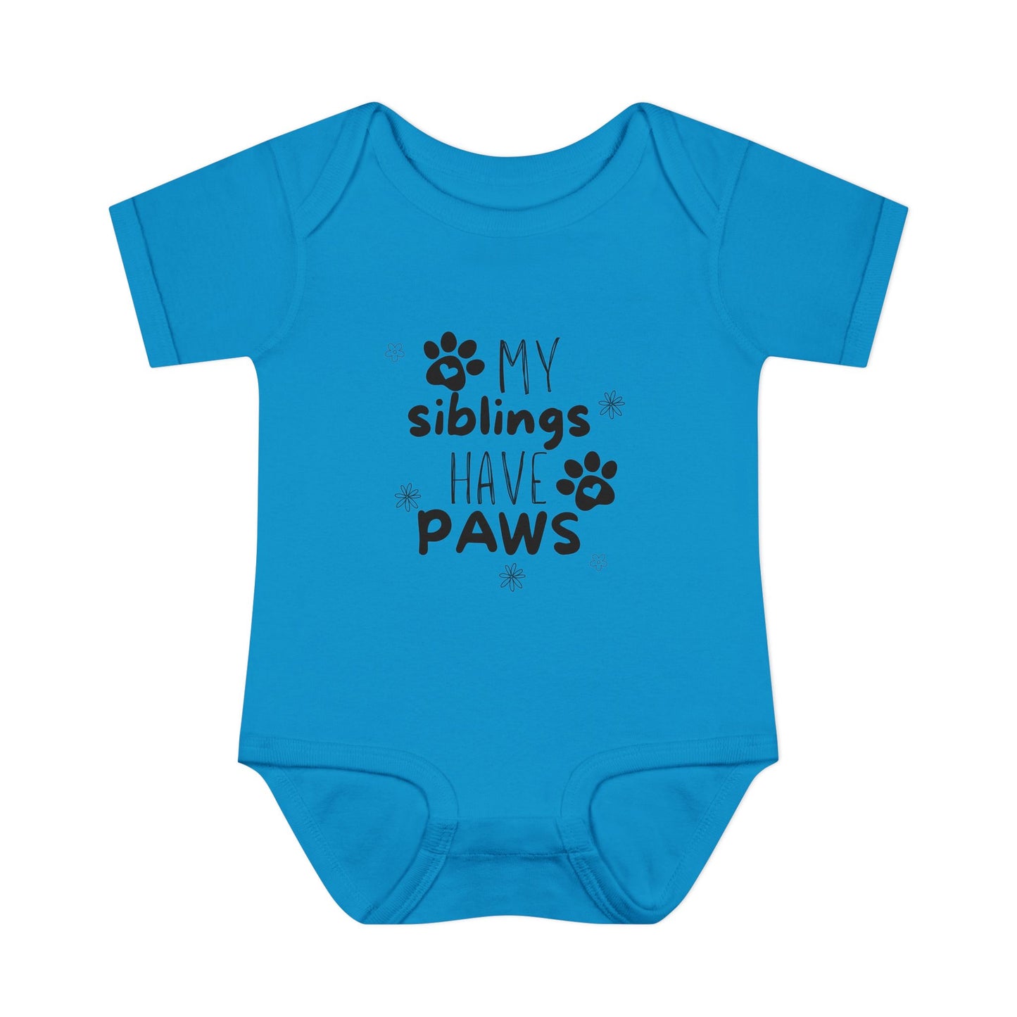My siblings have paws Bodysuit, Cute Infant Onesie, Pet Lovers Baby Outfit, Baby Shower Gift, Adorable Newborn Clothes