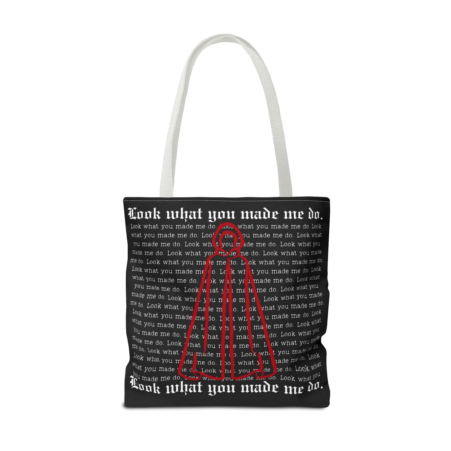 Stylish Tote Bag with 'Look What You Made Me Do' Handmaid's Design | Reusable Shopping Bag, Gift for Music Lovers, Casual Bag, Trendy Accessory