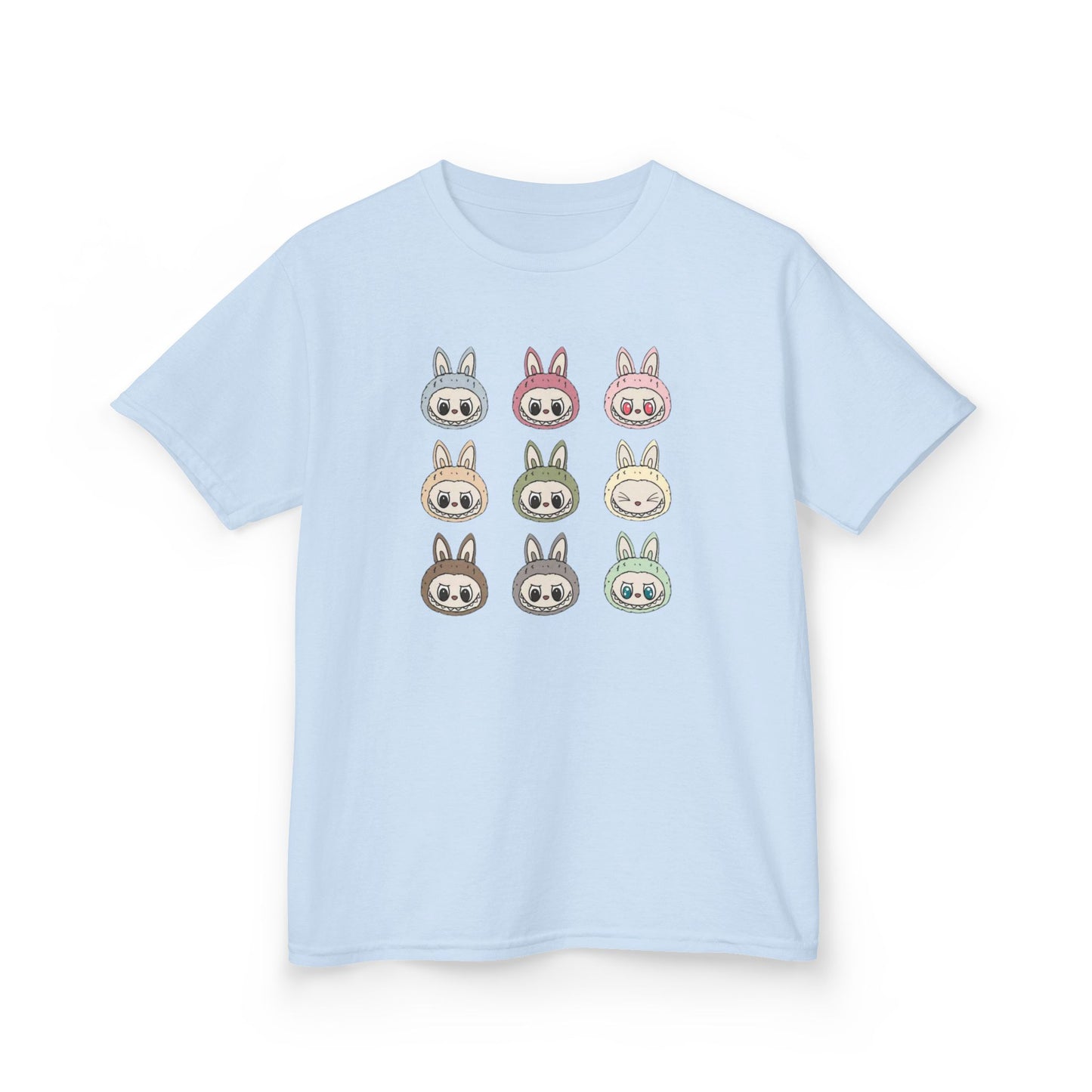 KIDS Cute Character Tee, Kids Cotton T-Shirt, Pastel Animal Shirt for Easter, Spring Fashion, Birthday Gift