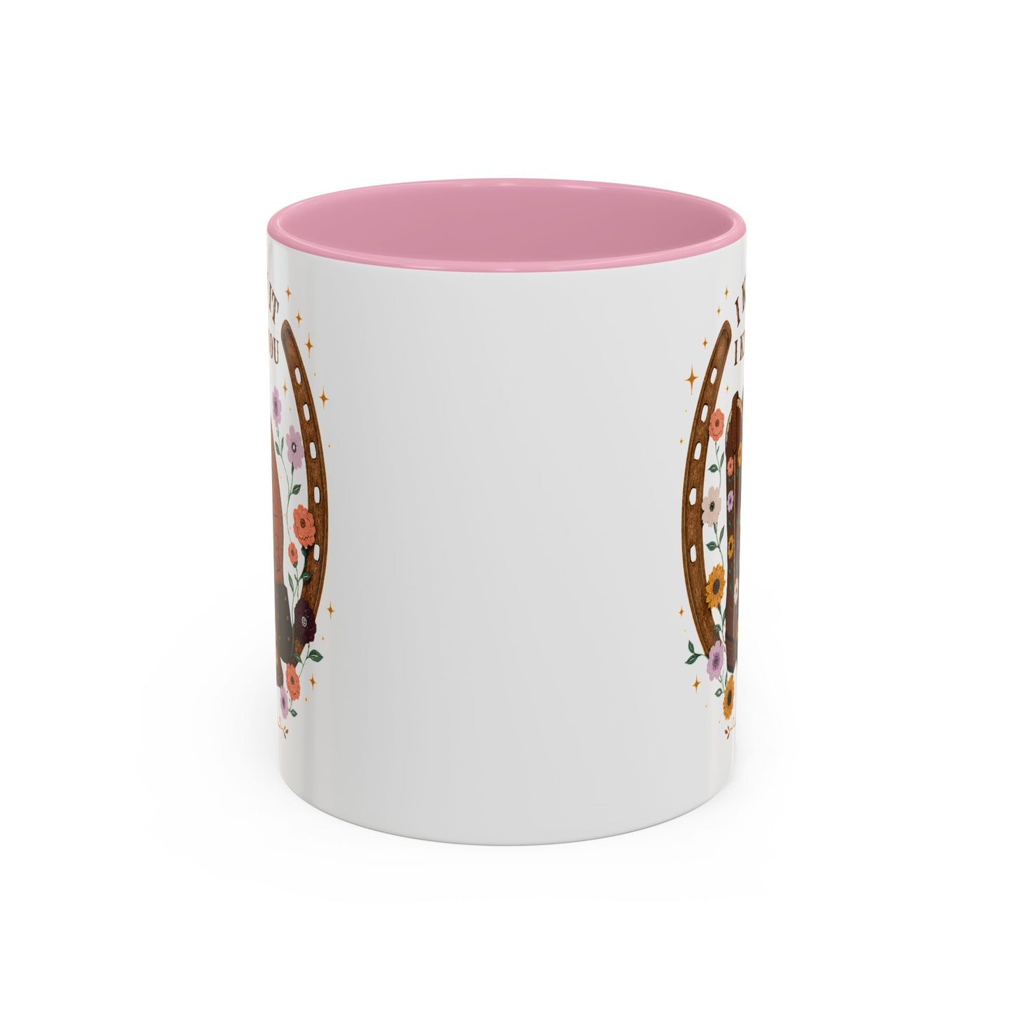 Cowgirl Boots Coffee Mug — "I Knew It I Knew You" Floral Personalized Mug (11oz)