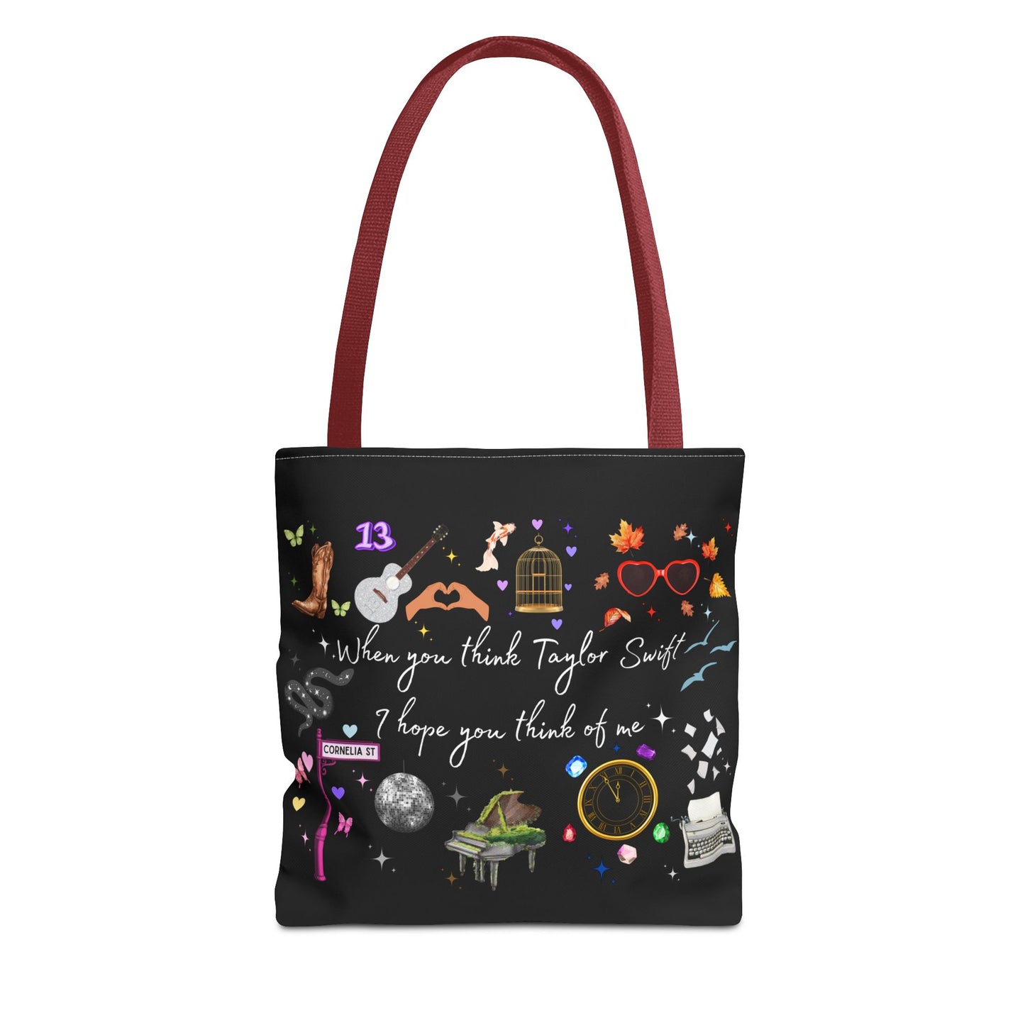 I hope you think of me Tote Bag, Music Lover Gift, Stylish Reusable Bag, Concert Accessory, Fan Merchandise