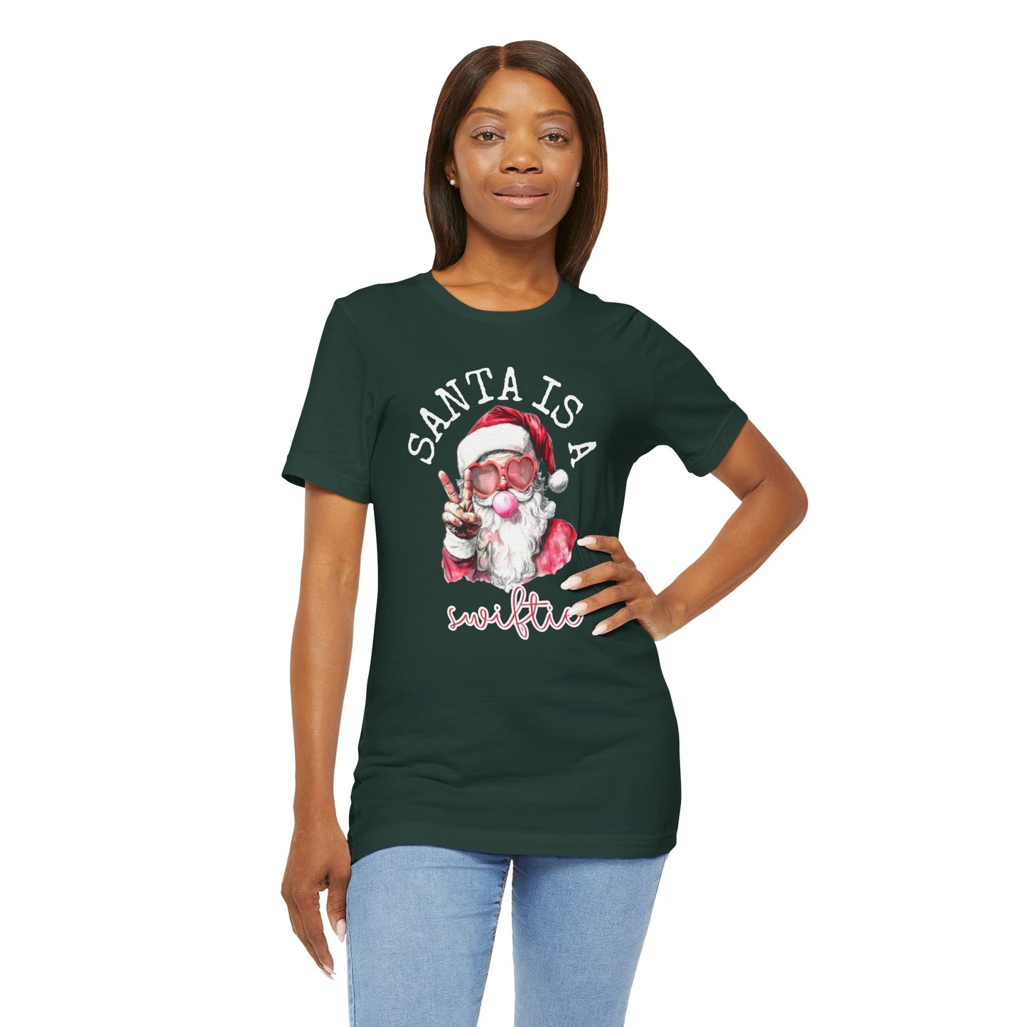 Santa is a Swiftie - Unisex Jersey Short Sleeve Tee